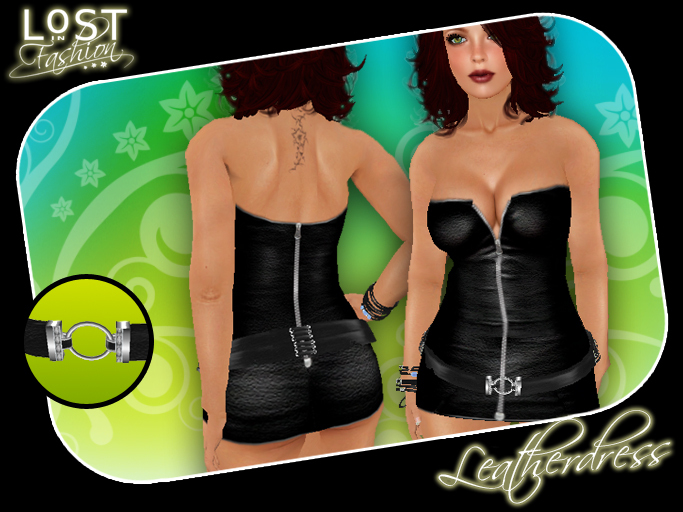 [LiF] Black Leatherdress