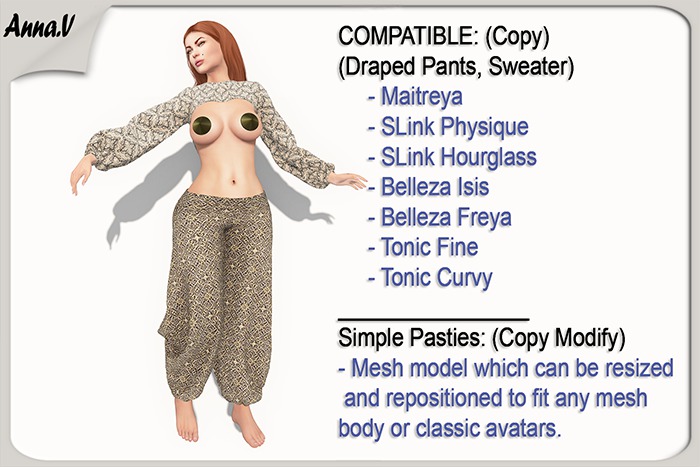 Anna.V _Set oriental  Bushra_08  _ Maitreya, Slink, Belleza ,Tonic