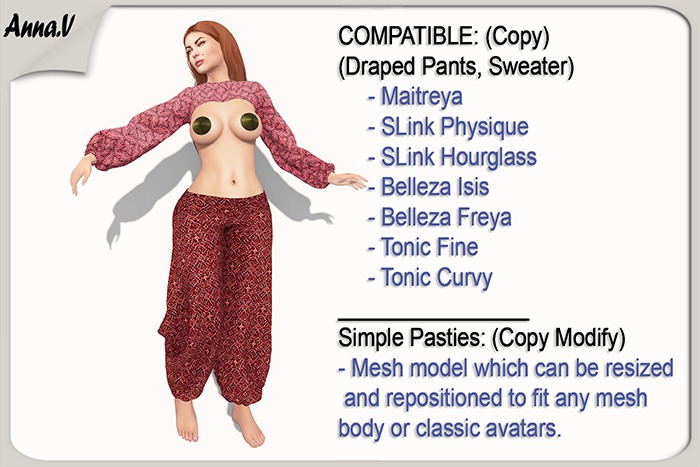 Anna.V _Set oriental  Bushra_06  _ Maitreya, Slink, Belleza ,Tonic