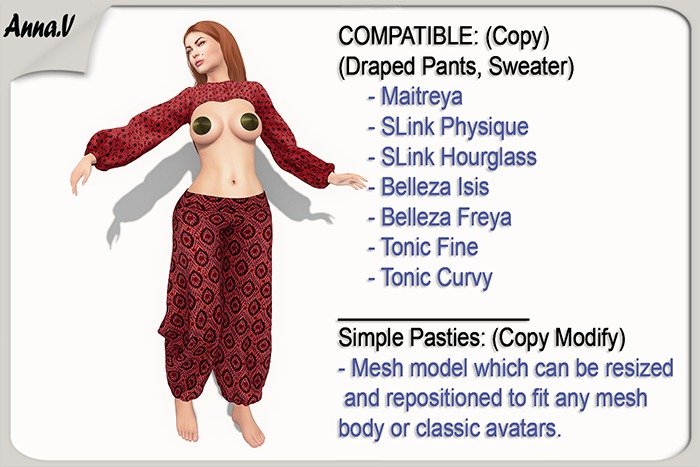 Anna.V _Set oriental  Bushra_04  _ Maitreya, Slink, Belleza ,Tonic