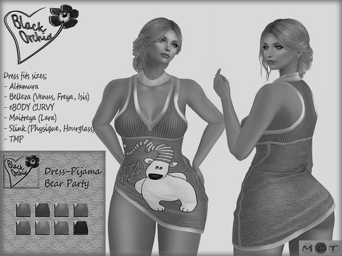 [BO]- Dress-Pijama- Bear Party- (Demo)