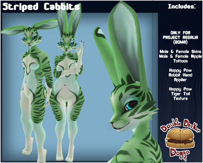 ::DDD:: Regalia Striped Cabbit [Spearmint]