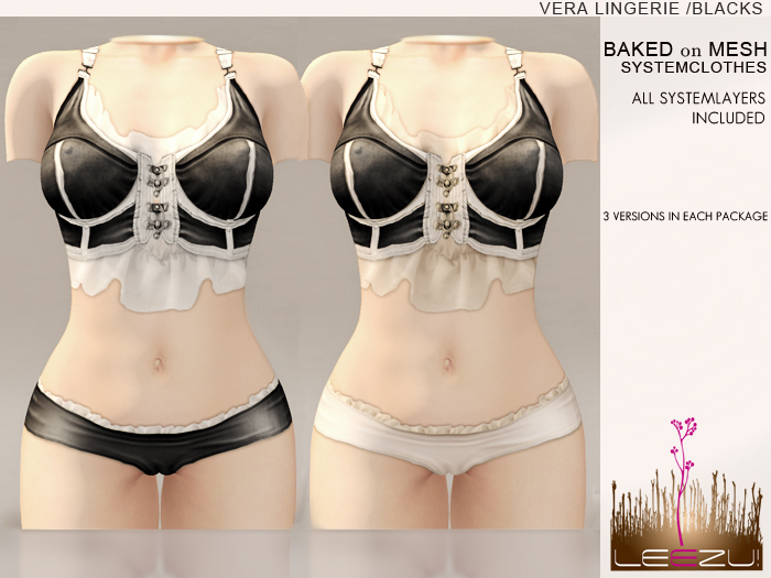 [LeeZu!] Vera Outfit (systemclothes) /black