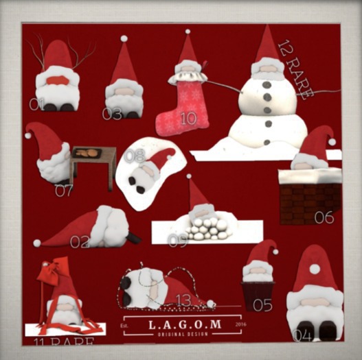 LAGOM - The Christmas Gnomes [Ribbon]#11 RARE