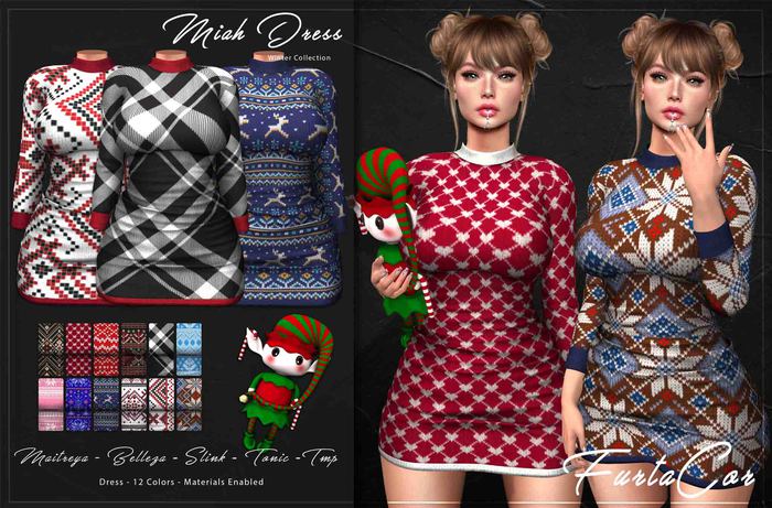 [FurtaCor Female] Miah Dress (Winter)