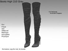 [CW] -Boots High 210 Gray-BOX