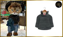 *DB* DINKIES BEN ROLL NECK SWEATER * gray