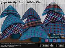 Cozy Plushy Tree - Winter Blue