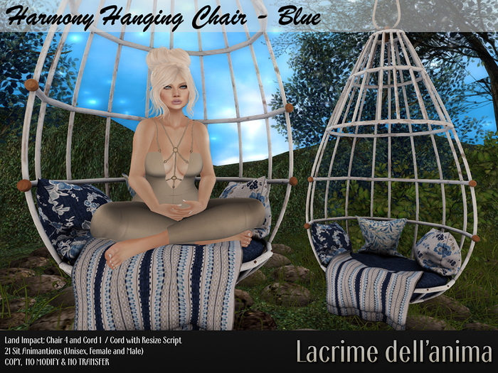 Harmony Hanging Chair - Blue