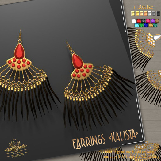 Romazin - Earrings <Kalista>, FatPack