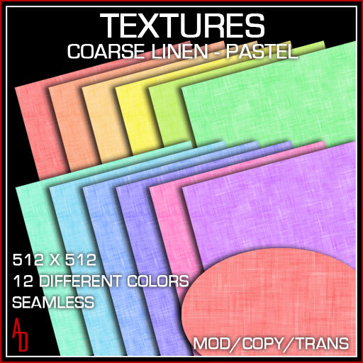 Textures - Coarse Linen - Pastel