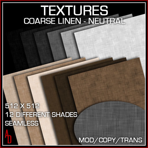 Textures - Coarse Linen - Neutral