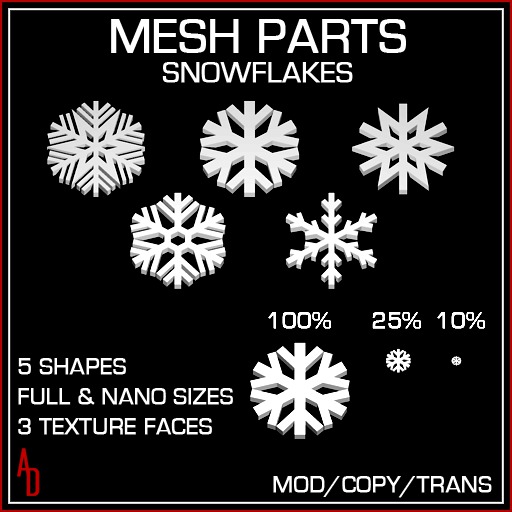 Mesh Snowflakes