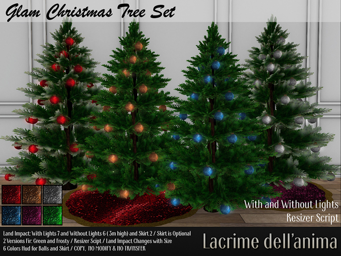 Glam Christmas Tree Set