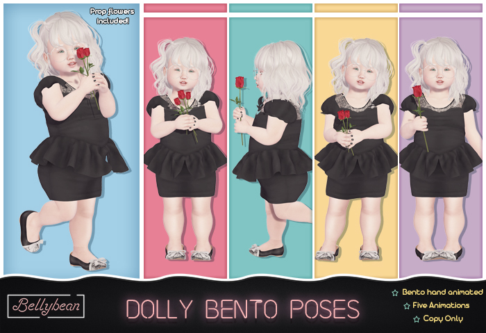 { Bellybean } Dolly Bento Poses