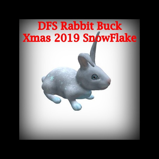 DFS TEXTURE - DFS Rabbit Buck - Xmas 2019 Snowflake