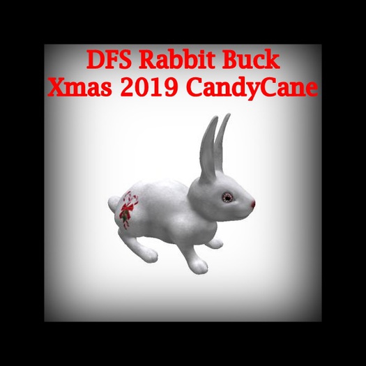 DFS TEXTURE - DFS Rabbit Buck  - Xmas 2019 Candycane