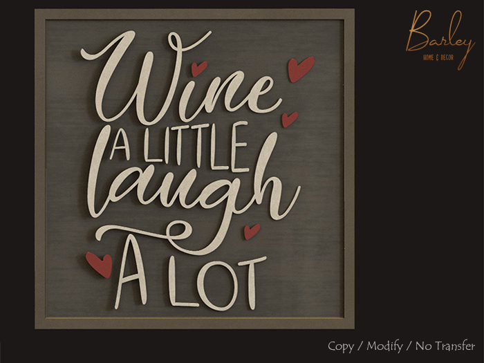 Barley - Napa Valley Set - Wine & Laugh Chalkboard Sign
