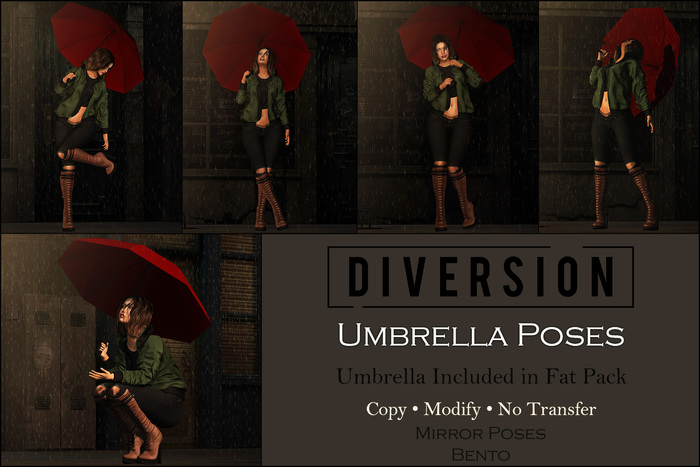 Diversion - Umbrella Poses // Bento