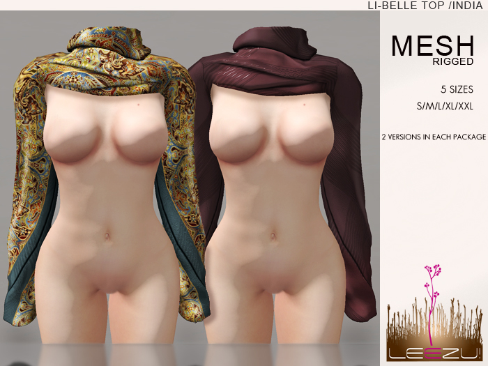 [LeeZu!] Li-Belle Top <mesh,rigged,materials> /india
