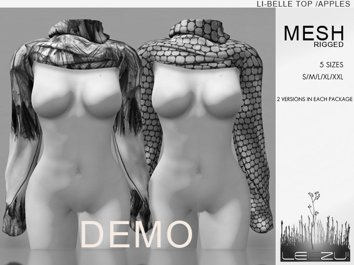 [LeeZu!] Li-Belle Top <mesh,rigged,materials> /DEMO