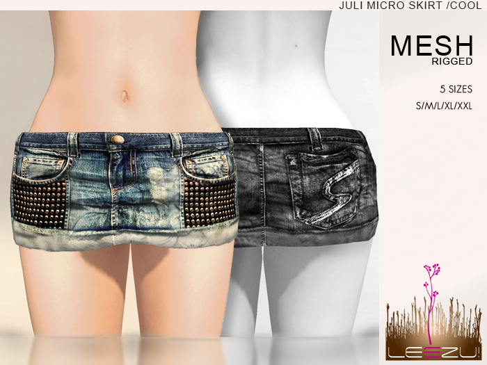 [LeeZu!] Juli Micro Skirt (mesh,rigged,material) /cool