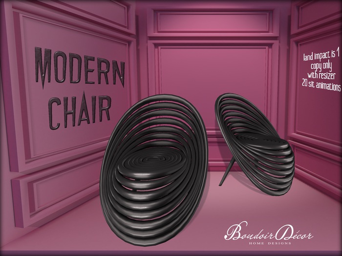 Modern Chair Black