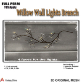 Full Perm Willow Wall Lights Branch