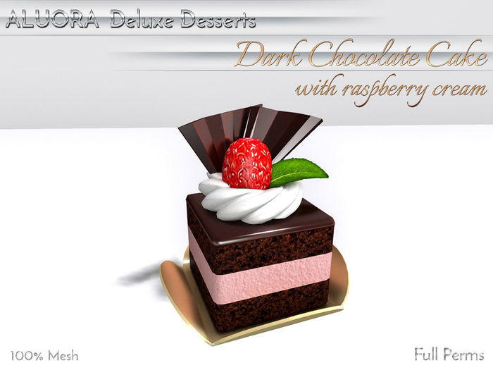 ALUORA Dark Chocolate Cake Raspberry Cream - Full Perms