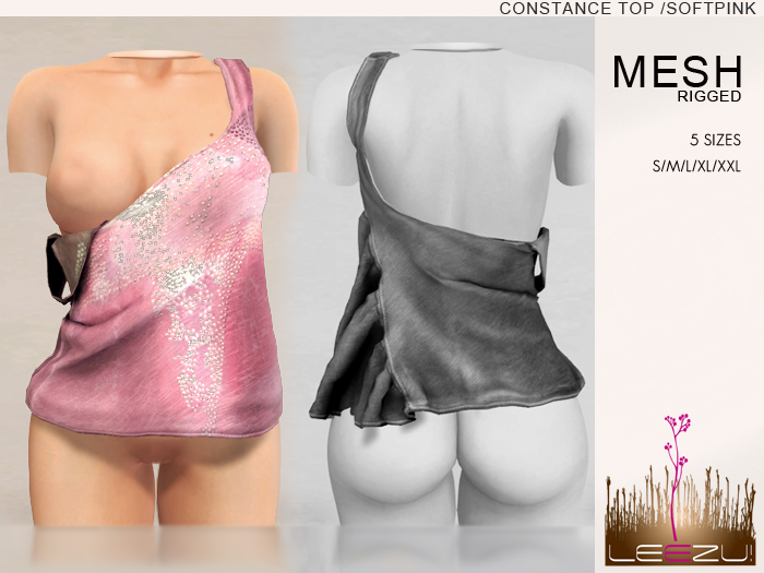 [LeeZu!] Constance Top <mesh,rigged,materials>/softpink