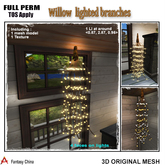 Full Perm Willow  lighted branches 