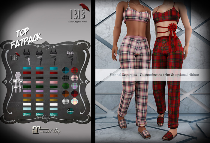 (*<*) 1313 Flannels Halter - Plaid Fatpack