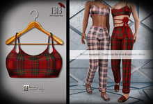 (*<*) 1313 Flannels Halter - Holiday Red Plaid