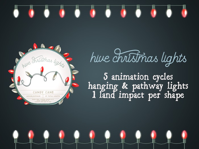 hive // christmas lights kit . candy cane