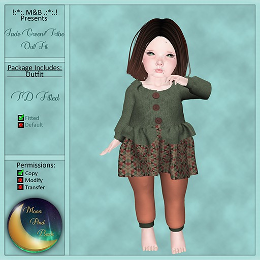!:*:. M&B .:*:! Jade Green/Tribe Outfit 