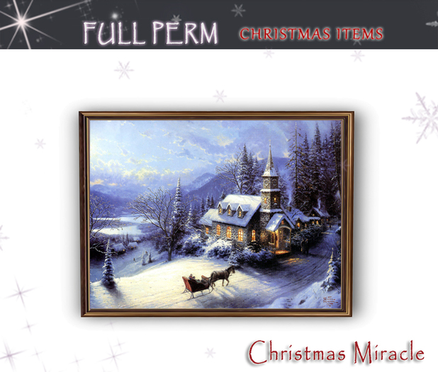 FULL PERM Christmas Miracle Wall Frame_02 - Picture Wall Frame