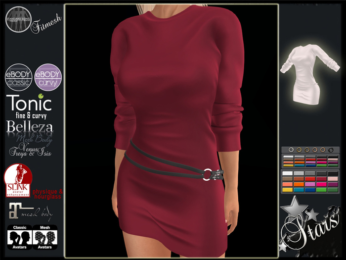 PROMO -50% - Stars - Maitreya,Classic,Belleza,Slink,Tonic,eBody - Teyla dress
