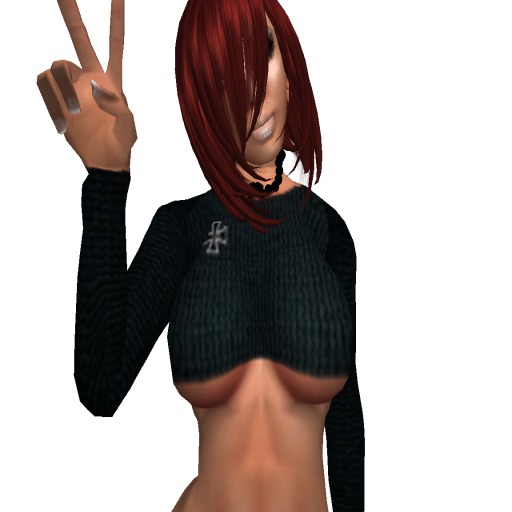 WRONG Iron Cross Top Black