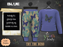 < SP > Butterfly PJ's for Bebe Youth Body -  Blue