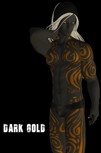 [0kt]oe : Male, Deep Gold Tattoo