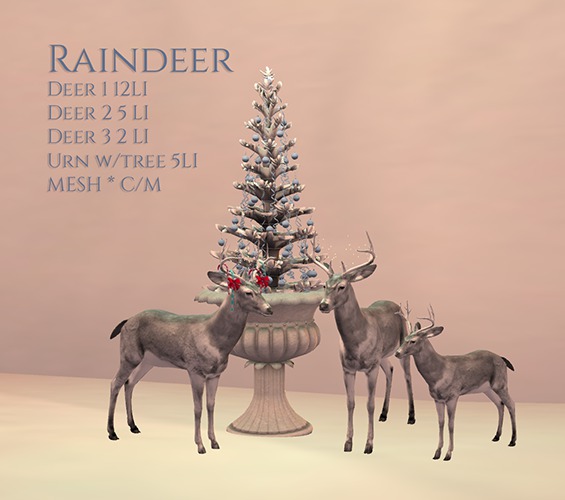 Raindeer w/tree (BOX)