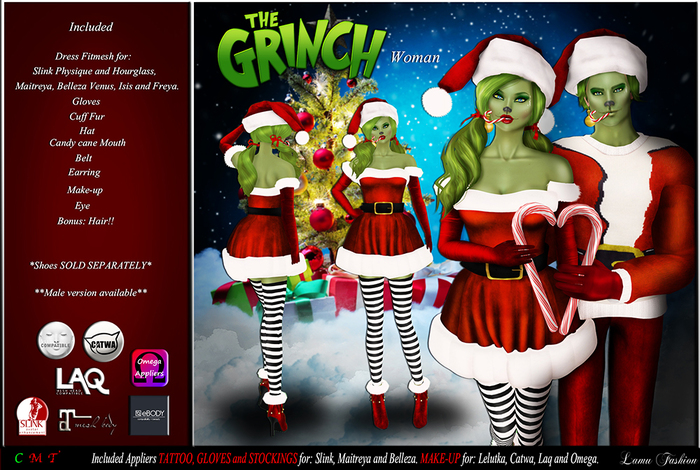 -Lamu Fashion-Outfit *Grinch* Woman