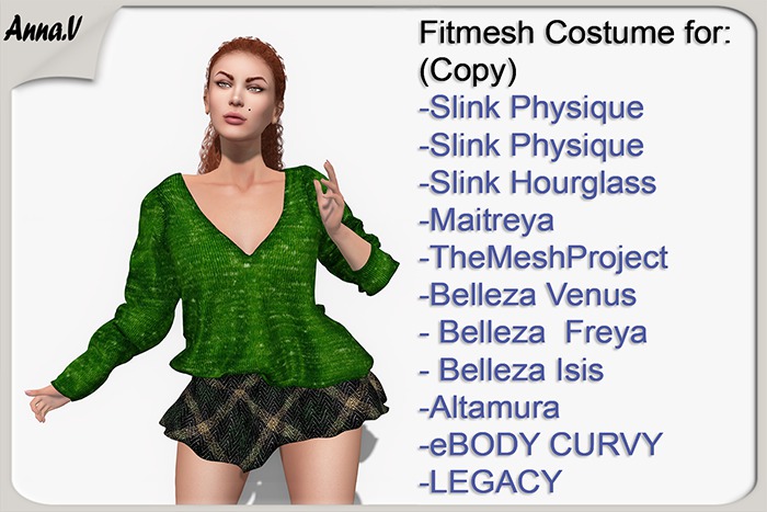 Anna.V _Costume-Autumn miss Dawn_02 Dawn _ Slink, Maitreya, TMP, Belleza, Altamura, eBODY, LEGACY