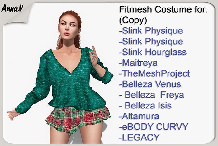 Anna.V _Costume-Autumn miss Dawn_03 Dawn _ Slink, Maitreya, TMP, Belleza, Altamura, eBODY, LEGACY