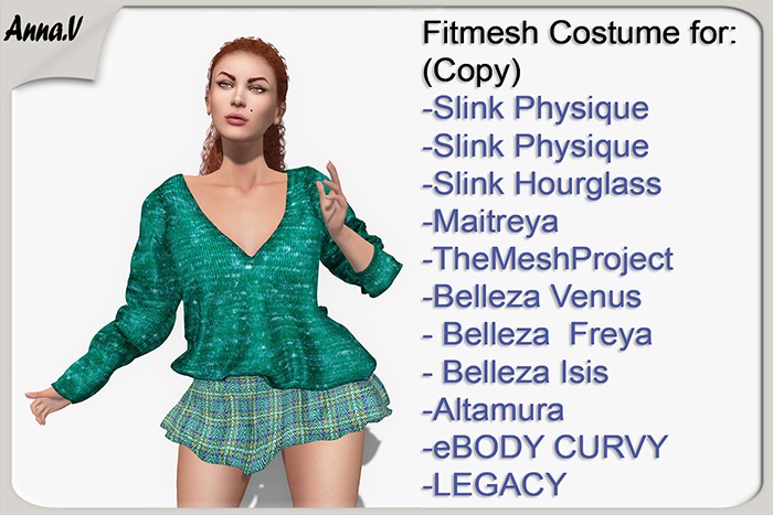 Anna.V _Costume-Autumn miss Dawn_09 Dawn _ Slink, Maitreya, TMP, Belleza, Altamura, eBODY, LEGACY