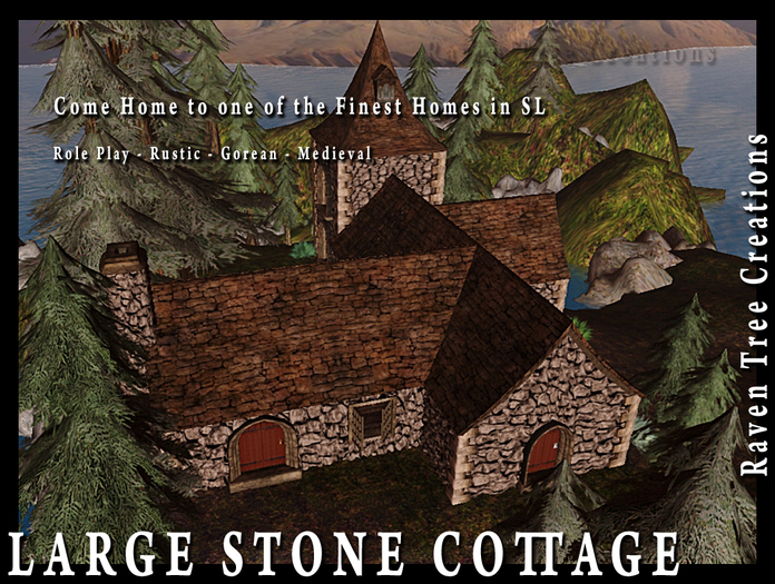 Large Stone Cottage - Medieval Vampire Fantasy