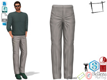 Dae Obj FBX Handsome Black and White Checkered Pants Trousers Slink Male,Belleza Jake,Signature Gianni