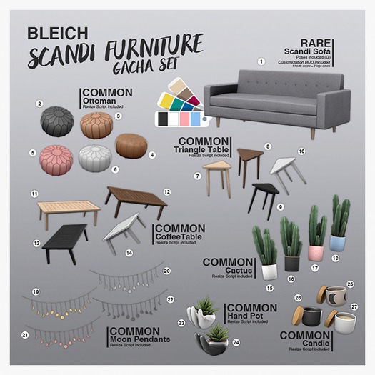 15. Bleich - Scandi Set - Cactus