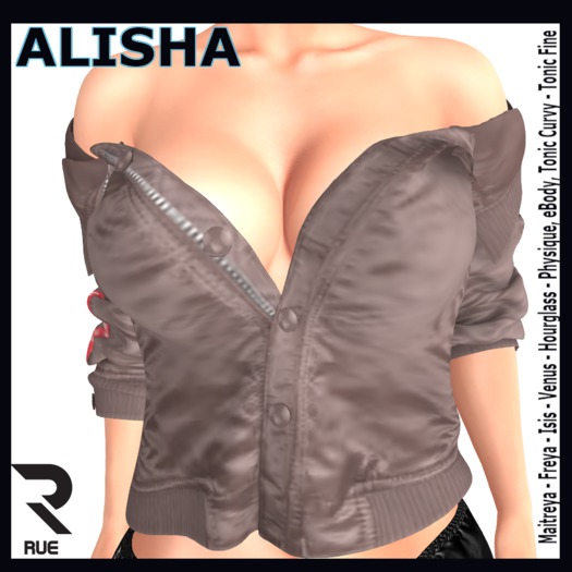 :: RUE :: Alisha Bomber Jacket - Powder