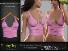 TABBY FEMALE TOP COLORS PINK - MESH - Maitreya Lara, Belleza Freya, Legacy - FashionNatic